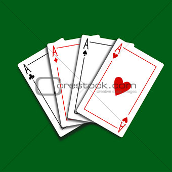 Set of Four Card Icons