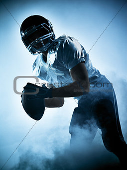 american football player silhouette