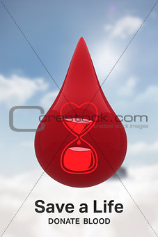Composite image of blood donation