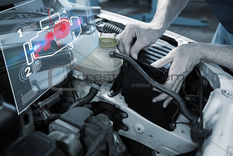Composite image of engine interface