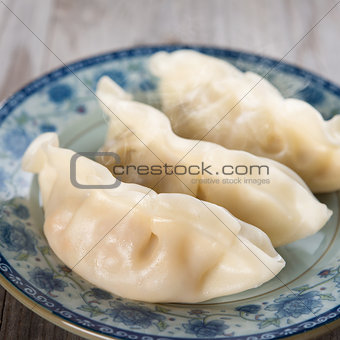 Chinese cooking fresh dumplings