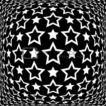 Stars pattern. Abstract textured background. 