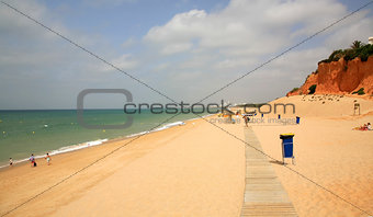 Portugal beach with clear blue sea