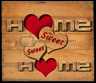 Home Sweet Home - Wooden Wall