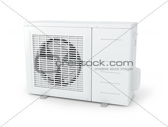 Conditioner air on a white background
