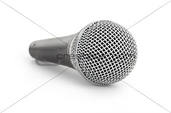 microphone on a white background