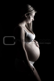 Portrait of a pregnant woman 