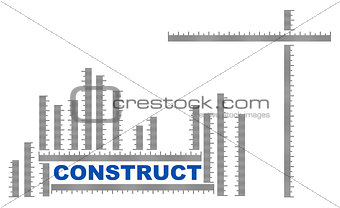 Construct title with ruler measures