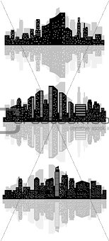 Abstract city silhouette