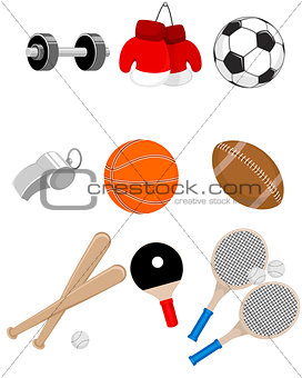 Sport items set