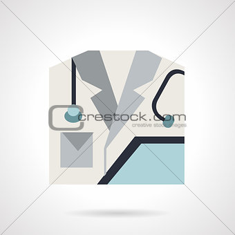 Medical personnel flat vector icon