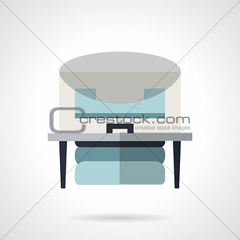 Flat color x-ray machine vector icon