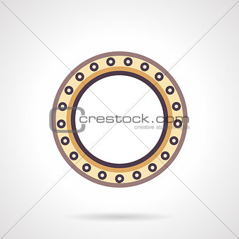 Flat color vector icon for bearing