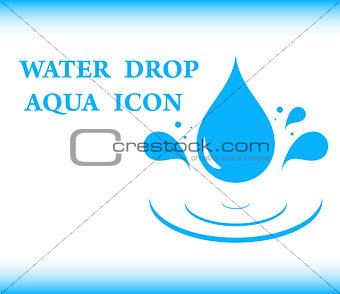 water drop aqua icon