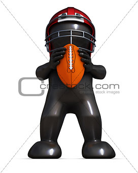 Morph Man playing american football