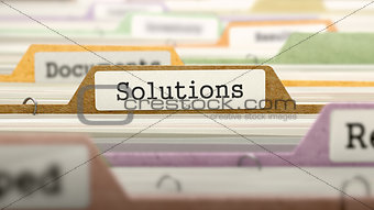 Folder in Catalog Marked as Solutions