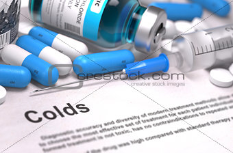 Colds Diagnosis. Medical Concept.
