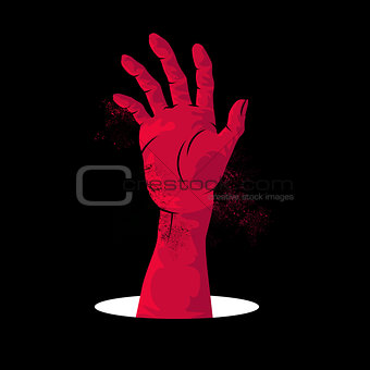 Zombie Hand Rising.