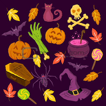 Spooky Halloween Symbols