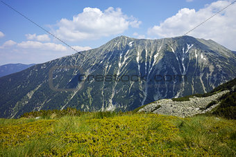 Green hils of Todorka peak, Pirin Mountain