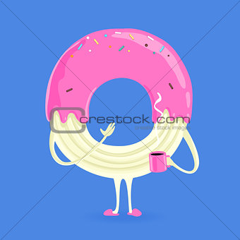 Vector Character Donut
