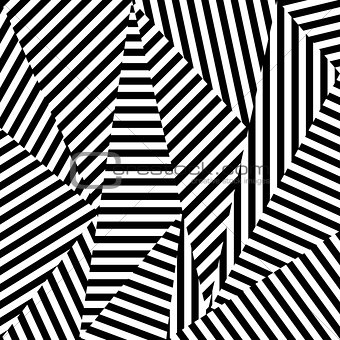 Abstract background of striped shapes. 