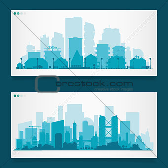 Various part cities skyline sets