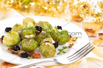 Baked Brussel sprouts.