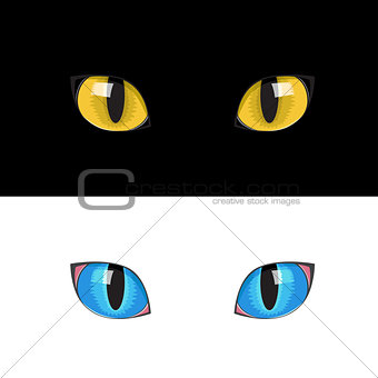 yellow cat eyes