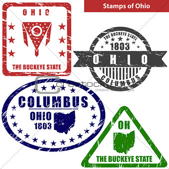 Stamps of Ohio, USA