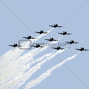 Show of force jets