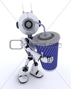 Robot with soda