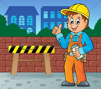 Construction worker theme image 4