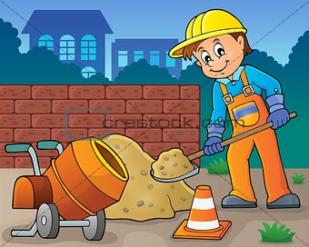 Construction worker theme image 6