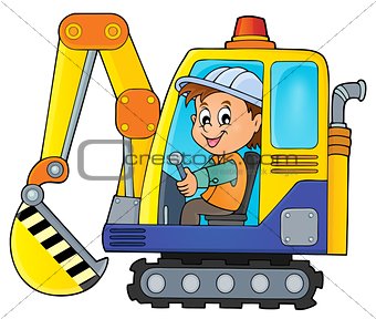Excavator operator theme image 1
