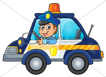 Police car theme image 1