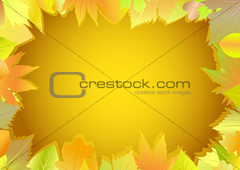 Autumn greeting card.