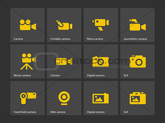 Camera icons.