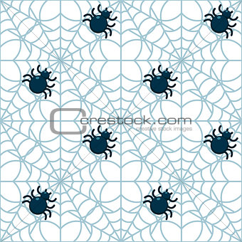 Spiders seamless pattern