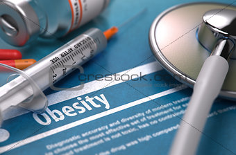 Diagnosis - Obesity. Medical Concept.