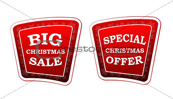 big christmas sale and special christmas offer on retro red bann