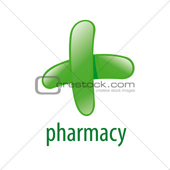 green vector logo for pharmacies