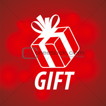 vector logo box on a red background