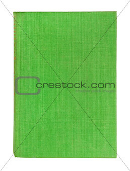 light green book cover isolated on white background