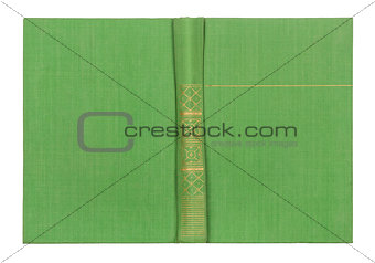 outdoor light green book cover isolated on white background