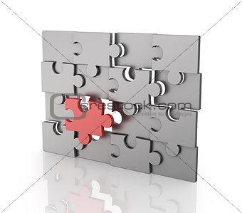Missing Piece of Jigsaw Puzzle