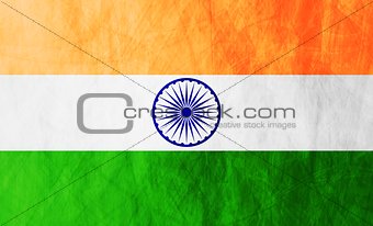Republic of India grunge flag