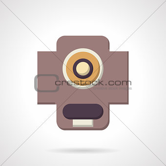 Flat color support bearing vector icon. 