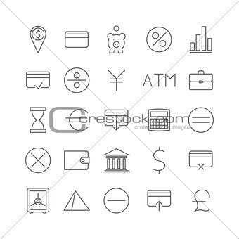 Finance icons, vector illustration.