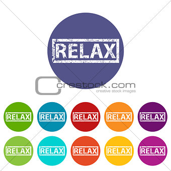 Relax flat icon